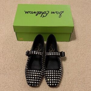 Sam Edelman Black Studded Flats